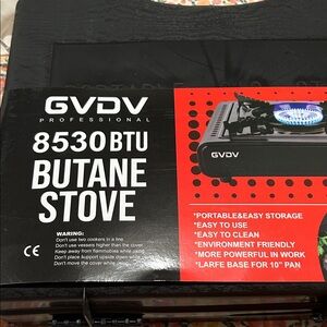 Black Butane Stove - 8530 BTU